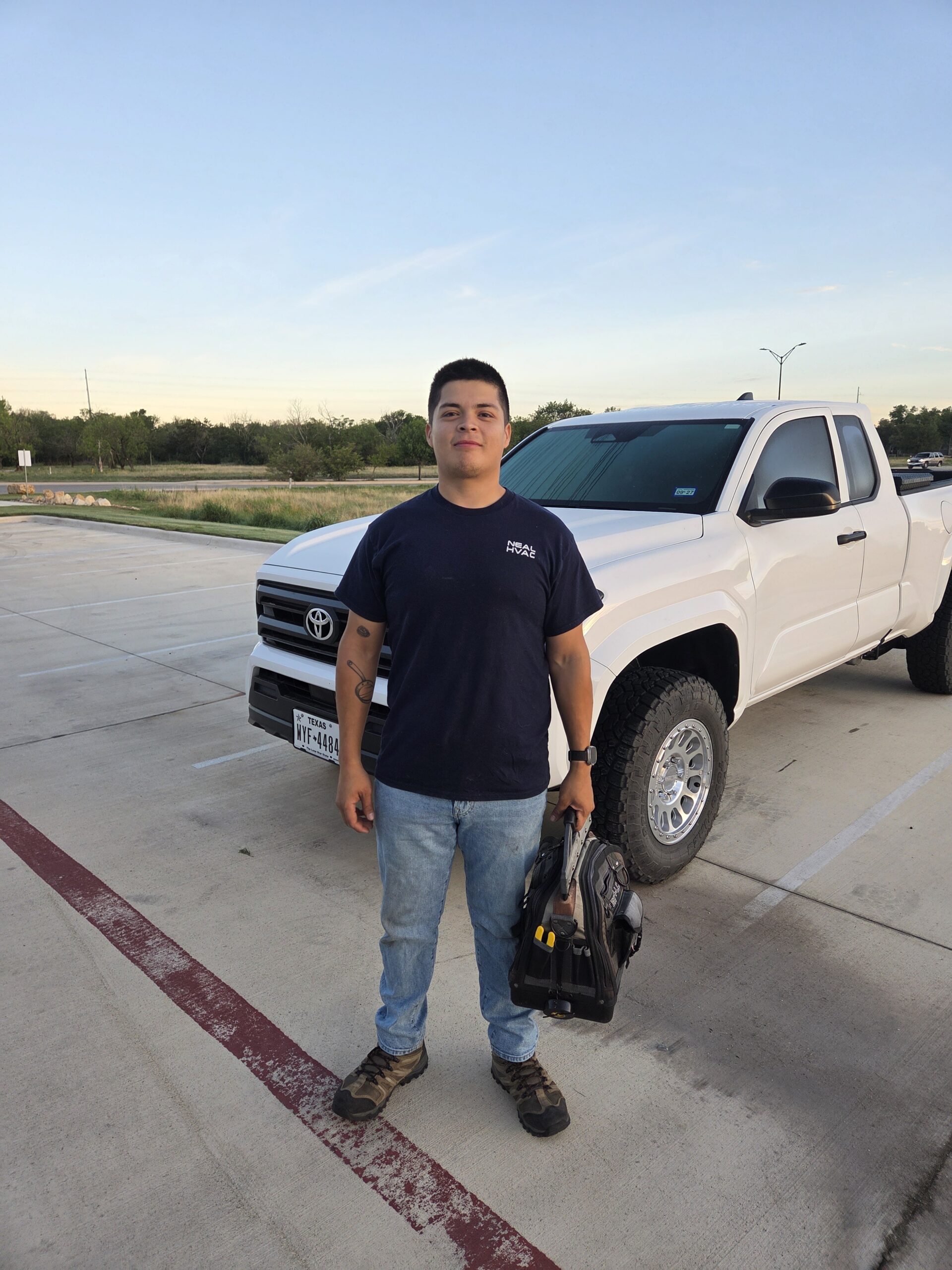 Neal HVAC technician at work
