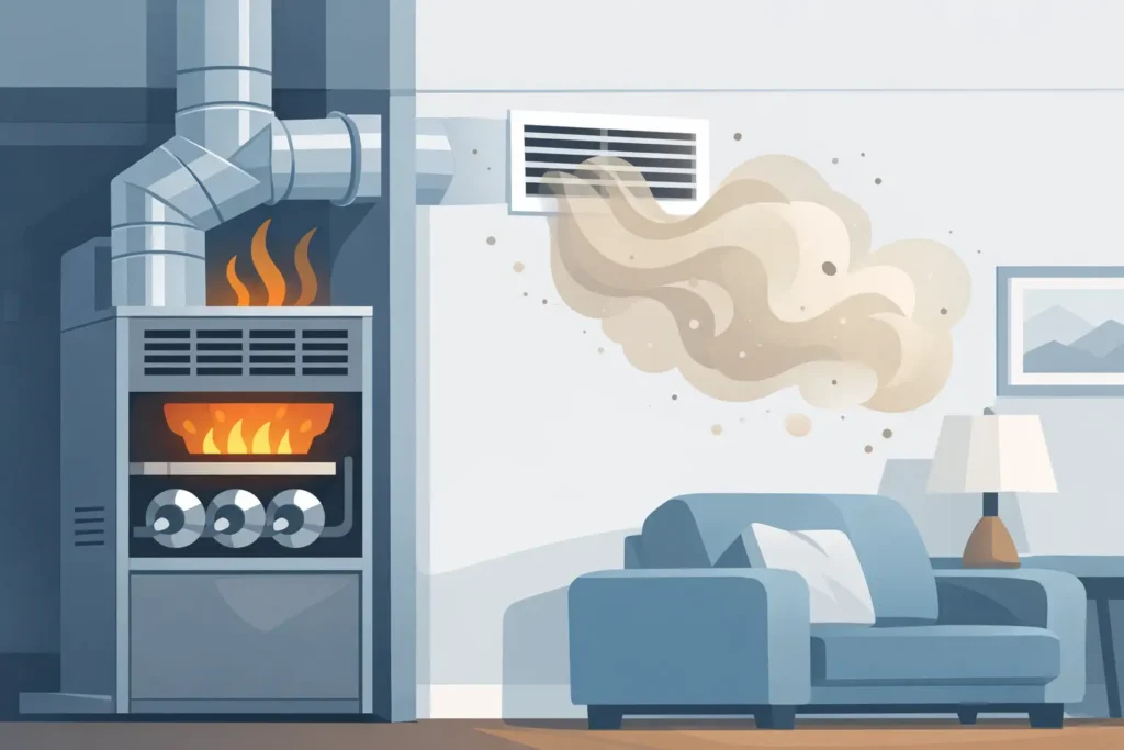 Why Does Furnace Smell Dusty When You Turn It On?