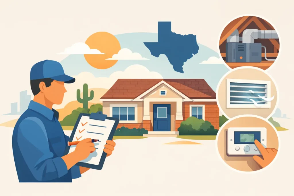Home HVAC Inspection Checklist for Texas Homes