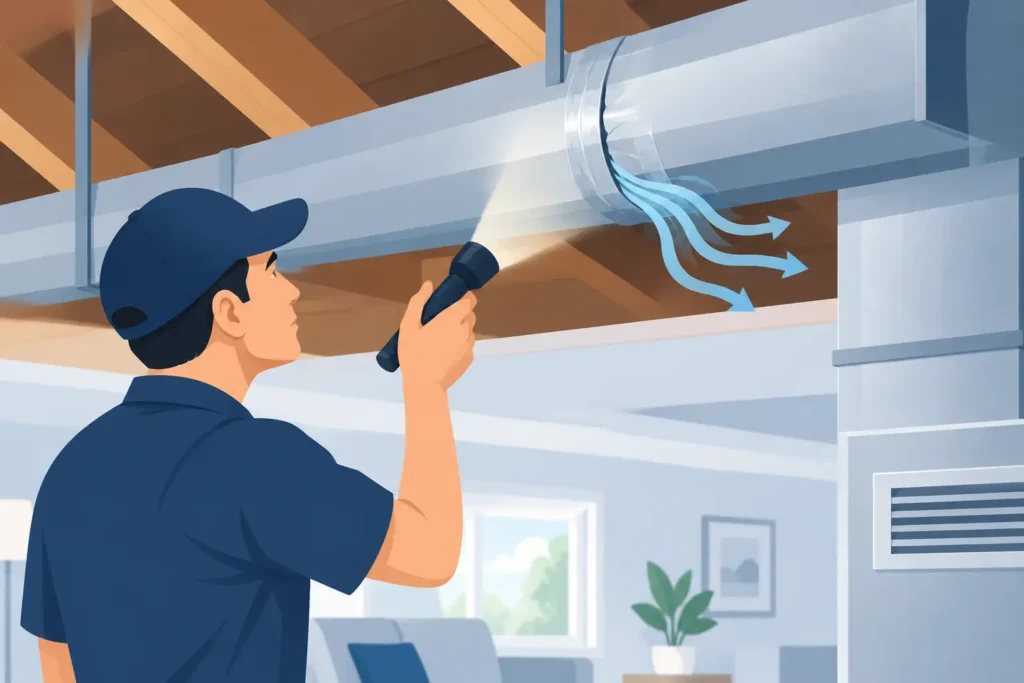 How to Spot Ductwork Leaks in Your Home